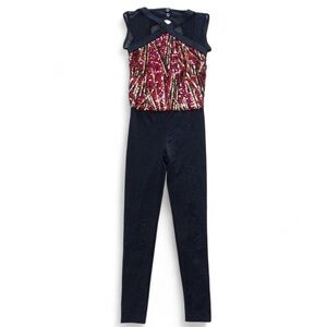 Stylish Black and Red Women's Jumpsuit